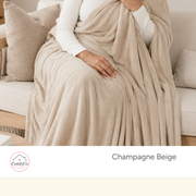 ComfyCo - Large Plush Fleece Blanket (150 x 250 cm)