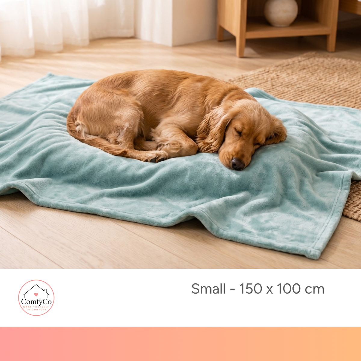ComfyCo - Small Plush Fleece Blanket (150 x 100 cm)