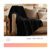 ComfyCo - Large Plush Fleece Blanket (150 x 250 cm)