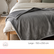 ComfyCo - Large Plush Fleece Blanket (150 x 250 cm)